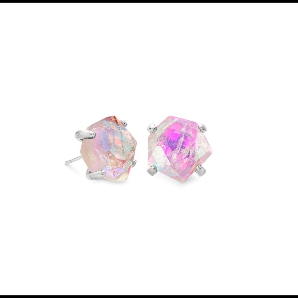 Kendra Scott Dichroic Amethyst Stud Earrings
